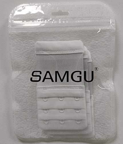 Image of SAMGU Women's Bra Extenders 3 Hook Elastic Stretchy Bra Extension Strap
