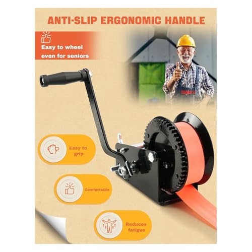Winche manual para remolque de bote resistente miniatura 2