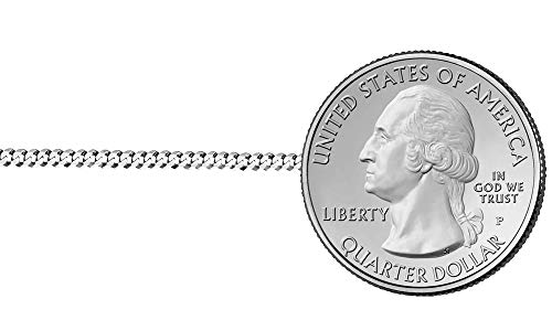 Savlano 925 Sterling Silver 2.5mm Italian Solid Curb Cuban Link Chain Necklace For Men & Women - Made in Italy Comes With a Gift Box (2.5mm)3