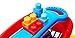 Mega BLOKS Toy Building Set Toddler Blocks, Block Scooping Wagon Learning Toy with Storage - Blue