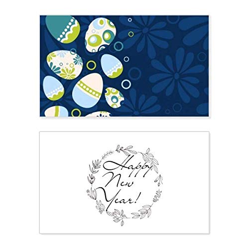 Tarjeta de año nuevo con huevo de Pascua ideal para tus felicitaciones familiares y fiestas