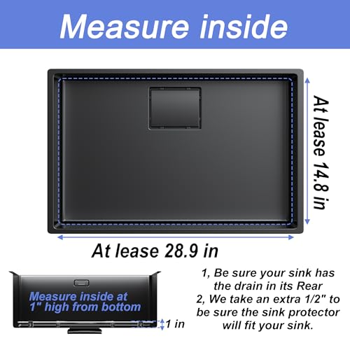 Protector para Fregadero 28.4" x 14.3" Acero Inoxidable miniatura 5