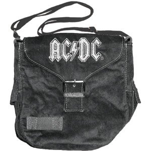 Women's AC/DC For Those About To Rock Blue Logo Girls Handbag Black