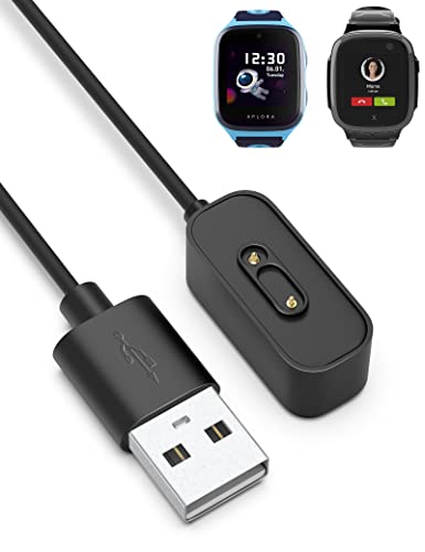 BICMICE 1M ladekabel Kompatibel mit Xplora X5/X5 Play/X4 Smartwatch Ladegerät Magnetisches USB Ladestation Kabel für Xplora Kinder Watch