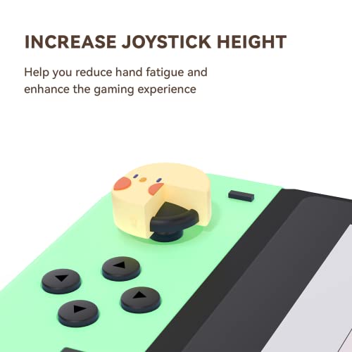 Geekshare Fat Chicken Thumb Grip Caps, Soft Silicone Joystick Cover Compatible With Nintendo Switch /Oled/ Switch Lite,4Pcs #TOP2