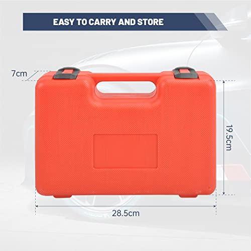 Batoneco 1/2" Drive Impact Socket Set,5Pcs 12 Point Axle Nut Socket Set 30Mm,32Mm,34Mm,35Mm,36Mm Cr-Mo Deep Socket Set Spindle Axle Nut Impact Socket Set,Black #TOP5