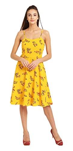 Image of Rare Women's Polyester A-Line Knee-Length Casual Dress
