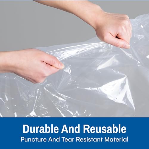 Spacesaver Jumbo Vacuum Storage Bags for Clothes - 100 x 80 cm Vacuum Bags and Space Saver for Comforters and Blankets - Compression Seal for Closet Organization with Hand Pump for Travel - Pack of 6