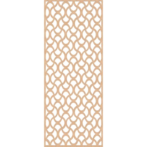 Image of Resort Decorative Pierced Fretwork Wood Wall Panels, 29 3 /8 inchW x 74 3 /8 inchH x 3 /8 inchT, Hickory