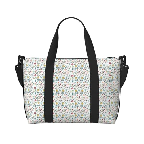 Sac de voyage imprimé biologie chimie grand sac cabine mixte léger