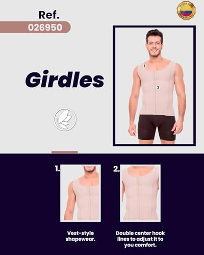 High Compression Vest for Men - Fajas Para Hombres, Faja Para Hombre Colombian Men's Shapewear3