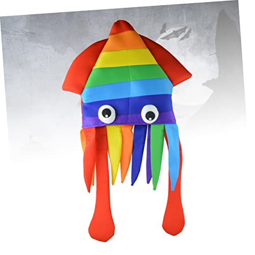 Gadpiparty 3 Pçs Festa Adulta Polvo De Pelúcia Crianças Cocar Traje Cosplay Lula Do Mar Boné De Nata