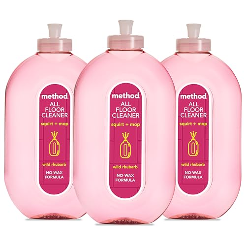 Method Multipurpose, All Floor Cleaner, Gently Cleans and Shines, Fresh Wild Rhubarb Scent, Pack of 3, 3 x 739ml