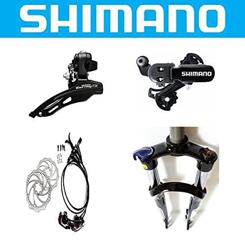 BICICLETA ARO 29 KSW XLT COLOR - 24V CAMBIOS SHIMANO - TRAVA + HIDRAULICO (VERDE+AZUL, 17)