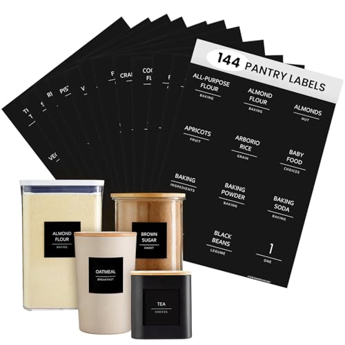 Talented Kitchen 144 Minimalist Pantry Labels
