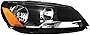 Gold Shrine For Volkswagen Passat Headlight Lamp 2011 2012 2013 2014 2015 Halogen Passenger Right Side