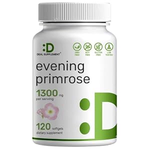 Eagleshine Vitamins Evening Primrose Oil 1300mg | 120 Softgels, Standardized to 10% GLA (Gamma-Linolenic Acid) | Cold…