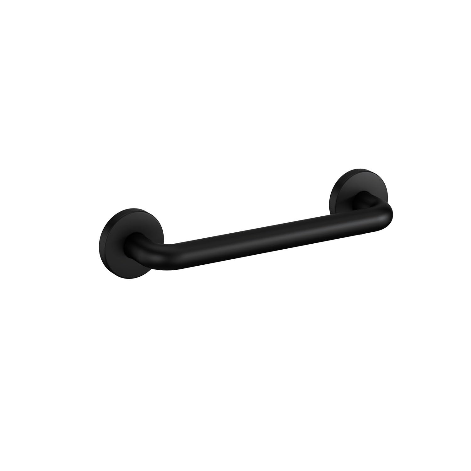 COSMIC Architect Sp Asa de Seguridad para Bañera y Ducha de Estilo Minimalista Fabricada en Acero Inoxidable. Fácil Instalación con Tornillería. Barra de Agarre Circular de Color Negro Mate