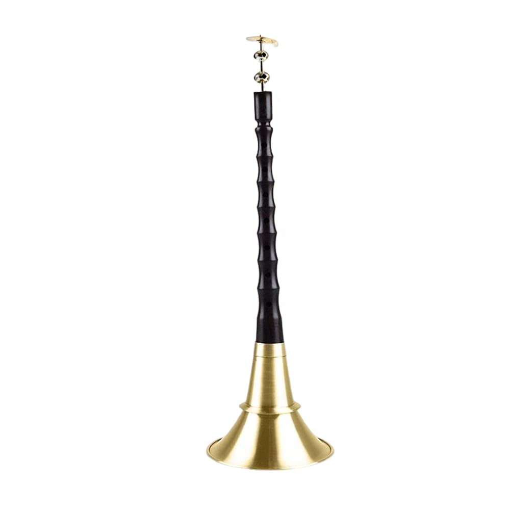 HCZKIUJY Folk Musical Instruments Aluminum Pole Musical Instruments Ebony Musical Instruments Flower Heart Mouths Weddings/Funerals (C)