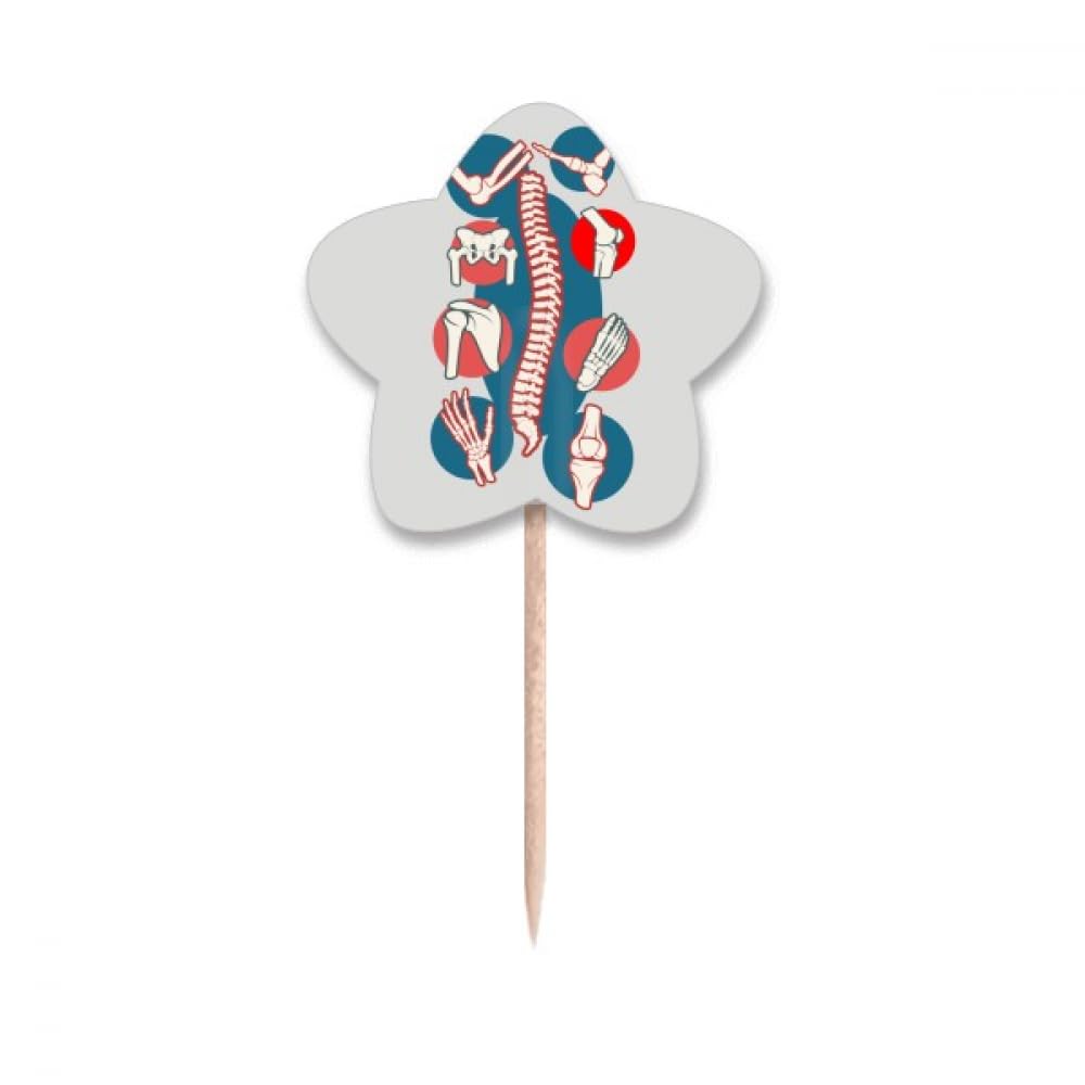 Pics cupcakes avec drapeaux étoiles personnalisables en papier et bois de haute qualité