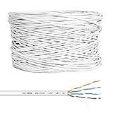 VulTech SC13002-305 Bobina Matassa Lan Categoria 5e UTP 305 Metri 24AWG Ethernet cavo rete impianti alta velocità 1Gbps 305m Cat5e, 100 Ohm, 100Mhz, 10/100/1000 Mbps