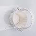 Micromall 2pcs Satin Rose Ribbon Flower Girl Basket for Wedding Party Ivory White