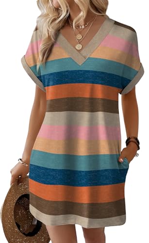 WIHOLL Dresses for Women 2026 Casual Summer Tshirt Dress Wedding Guest Dresses Short Sleeve Fashion Beach Vacation Clothes - Image 5