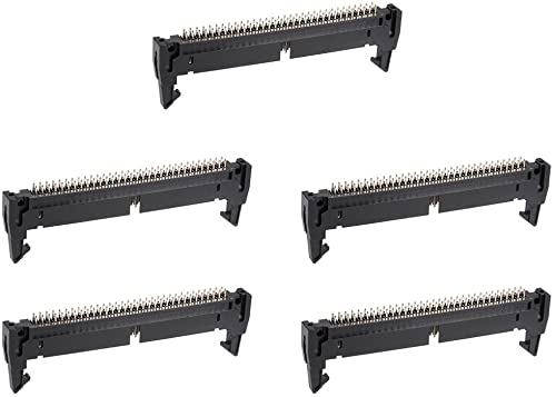 Amazon.co.jp: XYWHPGV 5個2x32ピン2.54mmピッチ2列ストレートコネクタ
