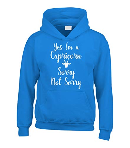 Sweat à capuche Capricorne bleu résistant pour enfant actif de 9 à 11 ans Edward Sinclair