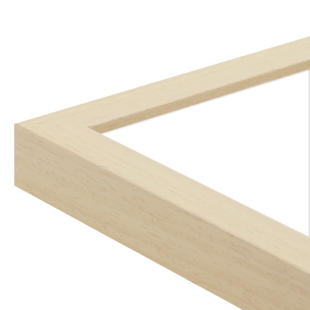 WANDStyle Bilderrahmen 50x65 Natur, moderner Bilderrahmen Holz 50x65 cm | Hochwertiger Holzbilderrahmen, Posterrahmen zum Aufhängen, Rahmen 65x50 cm, Fotorahmen H960 - Made in Germany