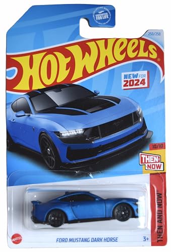 Hot Wheels Ford Mustang Dark Horse 1:64 Azul miniatura 1