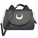 AKStore Women Handbag Cosplay Sailor Moon 20th Tsukino Usagi PU Leather Girls Handbag Shoulder Bags (Black)