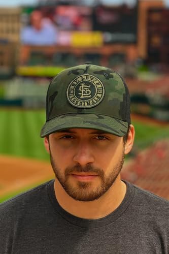 Gorra Trucker St. Louis Baseball Camo Negra Ajustable miniatura 3