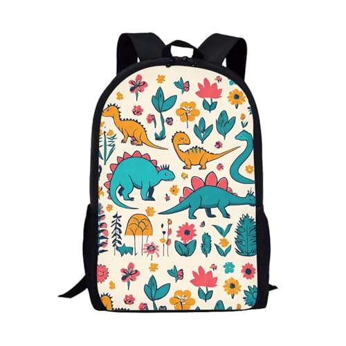 JoyLamoria Cartoon Dinosaur Backpack for Kids for Boys Girls