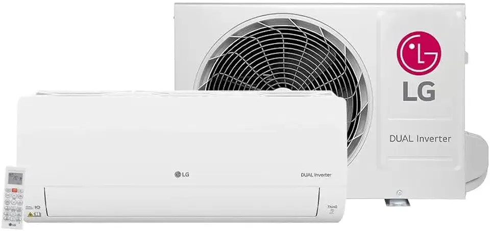 Ar Condicionado Split Hi Wall R32 LG Dual Inverter Voice +AI 12000 BTU/h Quente e Frio S3-W12JA31A – 220 Volts