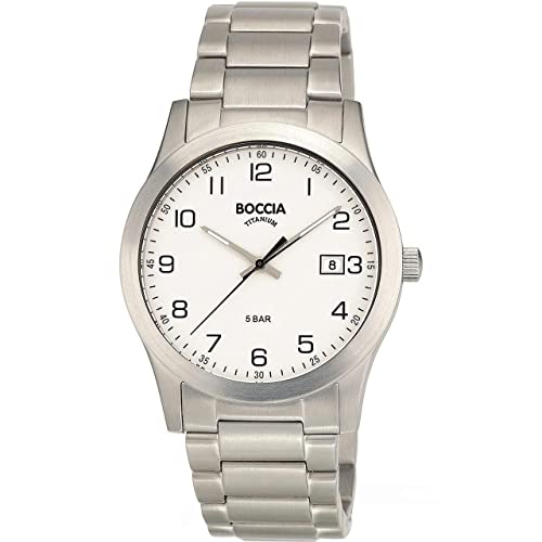 Boccia 3619-01 Montre-Bracelet pour hommes ultra légère et anti-allergie