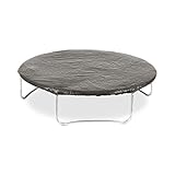 Relaxdays, schwarz Abdeckplane Trampolin, Wetterschutzplane für Gartentrampolin, Ø 244 cm, Schutz vor Regen & Schmutz