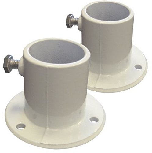 Blue Wave NE1228PR Aluminum Deck Flanges for Above Ground Pool Ladder - Pair