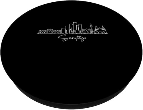 Miniatura 2 de city skyline Santiago Chile PopSockets Swappable PopGrip