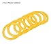 PATIKIL Carnival Ring-Toss Rings 4cm ID, 24 Pack Plastic Hoop for Outdoor Party Favor Game Booth, Yellow