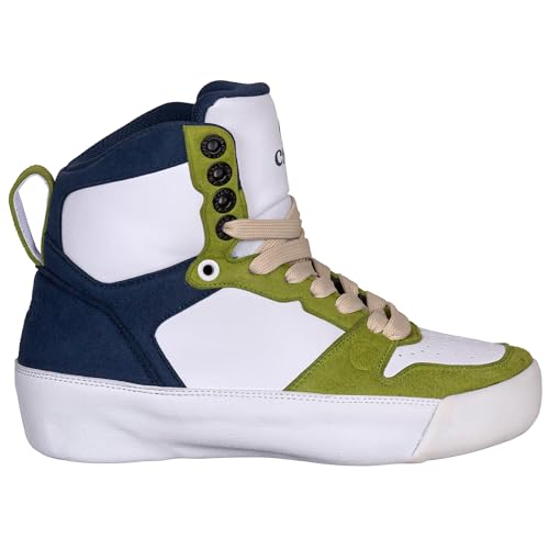 Chaya Park Roller Skate Nomada - Zapatillas deportivas para grinds y saltos en skatepark, para hombre y mujer, color blanco, verde y azul