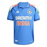 adidas Mens' Official Team India ODI Cricket Player Jersey (US, Alpha, Small, Regular, Regular, True Blue)