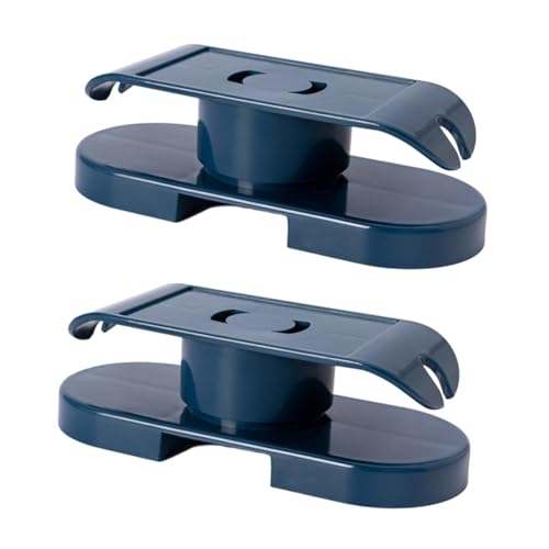 Veemoon 2Piezas Soporte Autoadhesivo Fijador de Cable Rotatorio Escritorio y Pared Organizador de Cables Resistente y Duradero Hogar y Oficina
