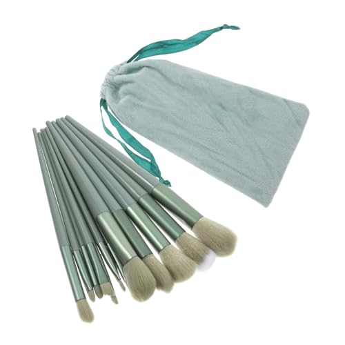 Pinceaux de maquillage vert haute précision avec accessoires de teint VICASKY