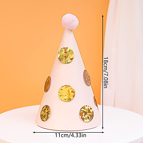 AMANMAN 8 Pezzi Cappello Festa Compleanno Bambini