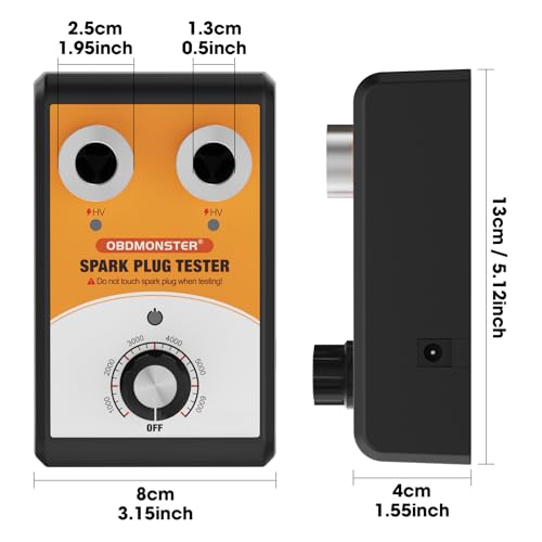 OBDMONSTER Spark Plug Tester Dual Holes + Ignition Timing Light 12V