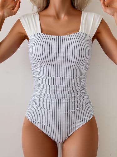 Image of B2prity Women's One Piece Swimsuit Tummy Control Full Coverage Bathing Suit