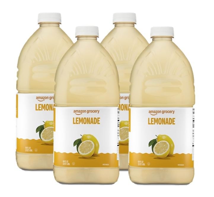 Amazon Grocery Lemonade, 64 Fl Oz | From Concentrate | Pack of 4