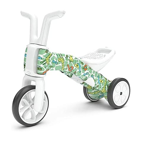 Chillafish Bunzi FAD 7 Limited Edition Gradual Balance Bike and Tricycle, 2-in-1 Ride on Toy for 1-3 Years Old, Silent Non-Marking Wheels, Girafitti Cover