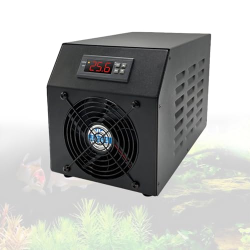 QIUNAOZI Enfriador de Agua para Acuario de 60 l, 200 W, máquina de enfriamiento y Calentamiento para peceras, Ventilador silencioso, para acuicultura doméstica de Peces coldandhot